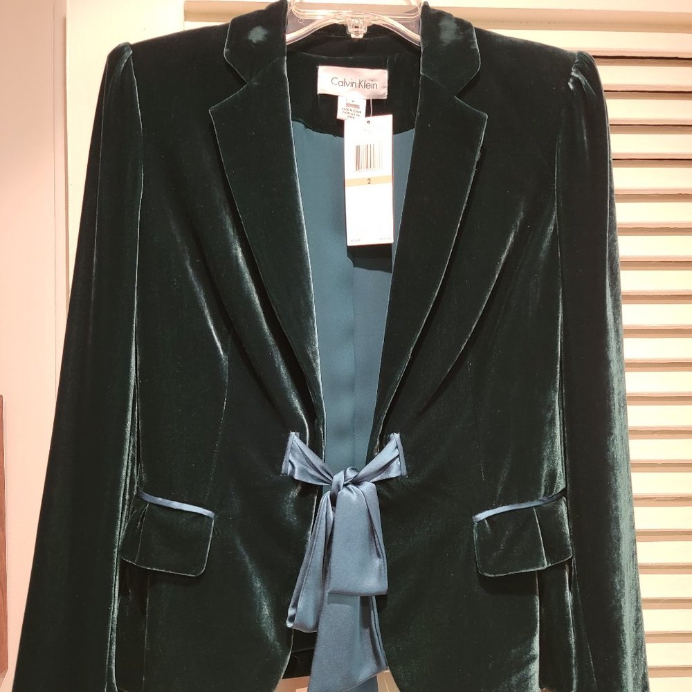 Calvin Klein Velvet Ribbon Jacket